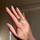 Natural Emerald Silver Ring