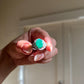 Natural Emerald Silver Ring
