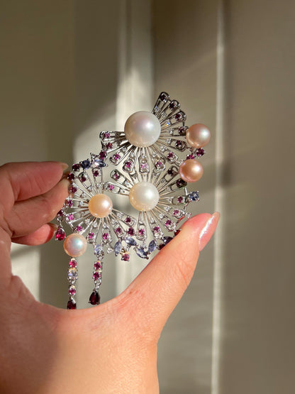 Luxury South Sea Pearl Brooch