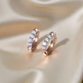 18K Solid Gold Sri Lanka Moonstone Earrings