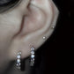 18K Solid Gold Sri Lanka Moonstone Earrings