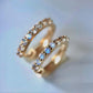 18K Solid Gold Sri Lanka Moonstone Earrings