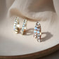 18K Solid Gold Sri Lanka Moonstone Earrings