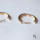 18K Solid Gold Sri Lanka Moonstone Earrings