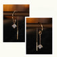 18K Solid Gold Diamond Threader Earrings