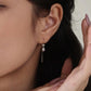 18K Solid Gold Threader Earrings with Diamonds