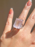 Natural Rose Quartz Ring