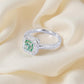 GIA Natural Green Diamond Engagement Ring 1.08ct Fancy Light Green Cushion