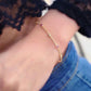 18K Solid Gold Pink Sapphire Diamond Bracelet | Lace Chain Jewelry | Dainty Natural Gemstone Gift | Custom Gold Bracelet,earth mined diamond