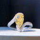 GIA Certified 2.03ct Fancy Yellow Diamond Ring in 18K White Gold