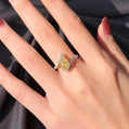 GIA Certified 2.03ct Fancy Yellow Diamond Ring in 18K White Gold