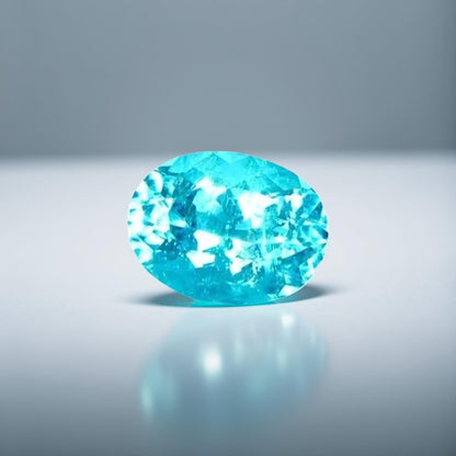 GIA Certified Paraiba Tourmaline 1.74ct Oval Cut