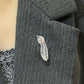 GIA Certified Natural Pink Diamond Feather Pendant Brooch | 0.35ct Marquise VS2