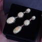 Natural Australian Opal Drop Earrings