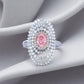 GIA Certified 1.01ct Natural Pink Diamond Ring in 18K White Gold