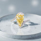 GIA Certified 2.03ct Fancy Yellow Diamond Ring in 18K White Gold