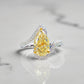 GIA Certified 2.03ct Fancy Yellow Diamond Ring in 18K White Gold