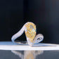 GIA Certified 2.03ct Fancy Yellow Diamond Ring in 18K White Gold