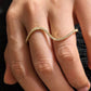 Natural Earth Mined Diamond Two-Finger Ring in 18K Solid Gold