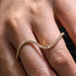 Natural Earth Mined Diamond Two-Finger Ring in 18K Solid Gold