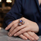 GIA Certified Natural Cornflower Blue Sapphire Ring 3.03ct in 18K Solid Gold with Diamonds