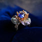 GIA Certified Natural Cornflower Blue Sapphire Ring 3.03ct in 18K Solid Gold with Diamonds