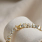 Diamond Tennis Bracelet for Her | 18K Gold Filled | Premium Travel Jewelry | Elegant Sparkle Tennis Bracelet 7 inch, holiday gift