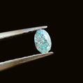 GIA Certified Fancy Green-Blue Diamond – 0.12 Carat Natural Oval Brilliant