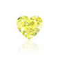GIA Certified Fancy Yellow Heart Diamond 0.57ct VS2