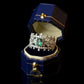 Emerald and White Sapphire Tiara Ring