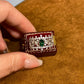 Emerald and White Sapphire Tiara Ring