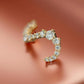 18K Solid Gold Earth Mined Diamond Earrings