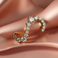 18K Solid Gold Earth Mined Diamond Earrings