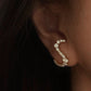 18K Solid Gold Earth Mined Diamond Earrings