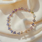 14k Gold Rainbow Sapphire & Diamond Bracelet