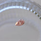 GIA Certified 0.35ct Fancy Brownish Orangy Pink Diamond | Pear Shape, Natural Argyle-Origin Australia, SI1 Clarity, Customized Wedding Ring