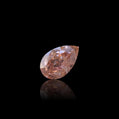 GIA Certified 0.35ct Fancy Brownish Orangy Pink Diamond | Pear Shape, Natural Argyle-Origin Australia, SI1 Clarity, Customized Wedding Ring