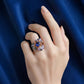 GIA Certified Natural Cornflower Blue Sapphire Ring 3.03ct in 18K Solid Gold with Diamonds
