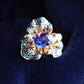 GIA Certified Natural Cornflower Blue Sapphire Ring 3.03ct in 18K Solid Gold with Diamonds
