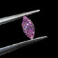 GIA Certified Fancy Intense Pink Purple Diamond 0.12 Carat Marquise