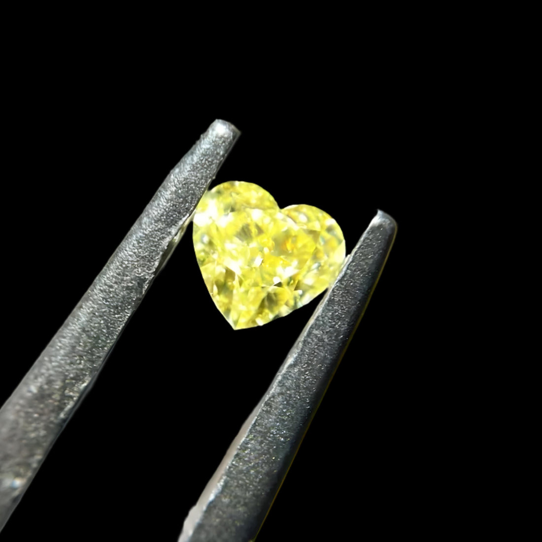 GIA Certified Fancy Yellow Heart Diamond 0.57ct VS2
