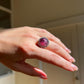 Natural Rubellite Tourmaline Cabochon Statement Ring