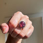Natural Rubellite Tourmaline Cabochon Statement Ring