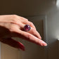 Natural Rubellite Tourmaline Cabochon Statement Ring
