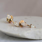 18K Solid Gold Earth Mined Diamond Earrings