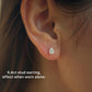 18K Solid Gold Earth Mined Diamond Earrings