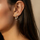 18K Solid Gold Earth Mined Diamond Earrings