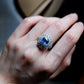 GIA Certified 2.16 ct Unheated Blue Sapphire & Diamond Ring