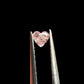 GIA Certified Natural Fancy Orangy Pink Heart Diamond 0.11ct