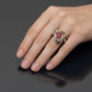 GIA Certified 1.62ct Burmese Ruby Ring in 18K Solid Gold & Platinum